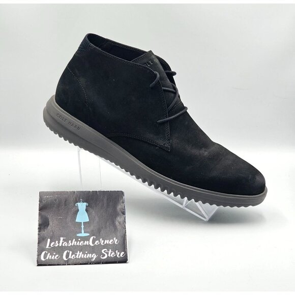 Cole Haan Men's Black Suede Lightweight Original Grand Chukka Boots Size 13 2955 - Picture 16 of 16